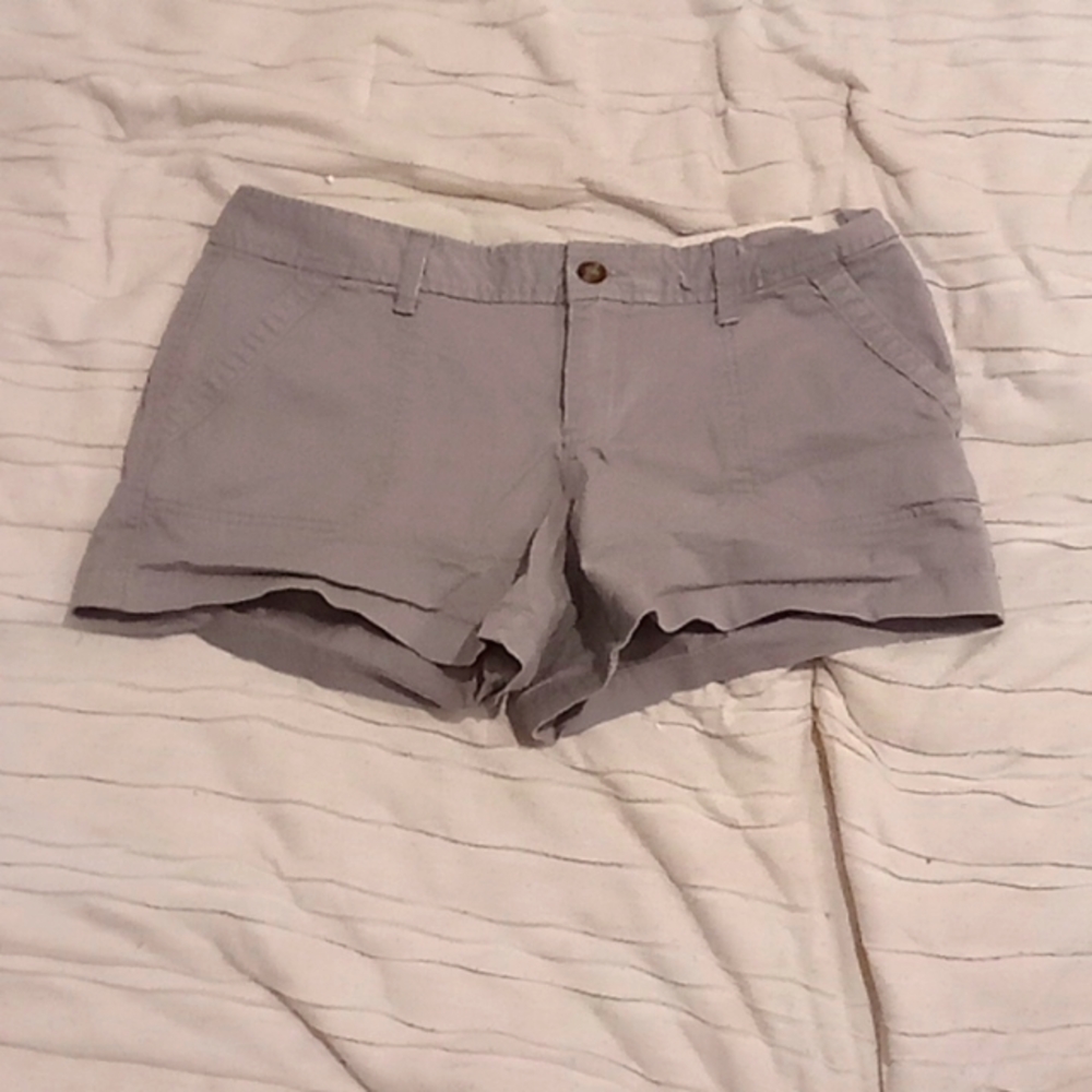 Low rise jean shorts